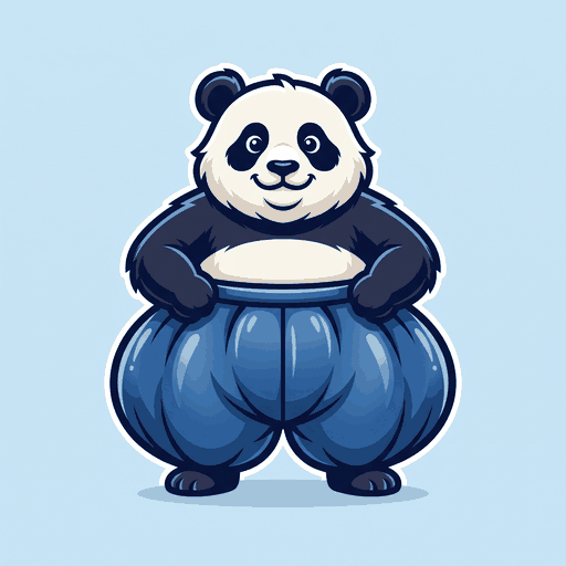 Balloon Pants Panda logo